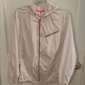 Layer 8 white and Gray Windbreaker size L